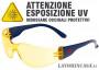 Occhiali professionali per proteggersi dai raggi UV