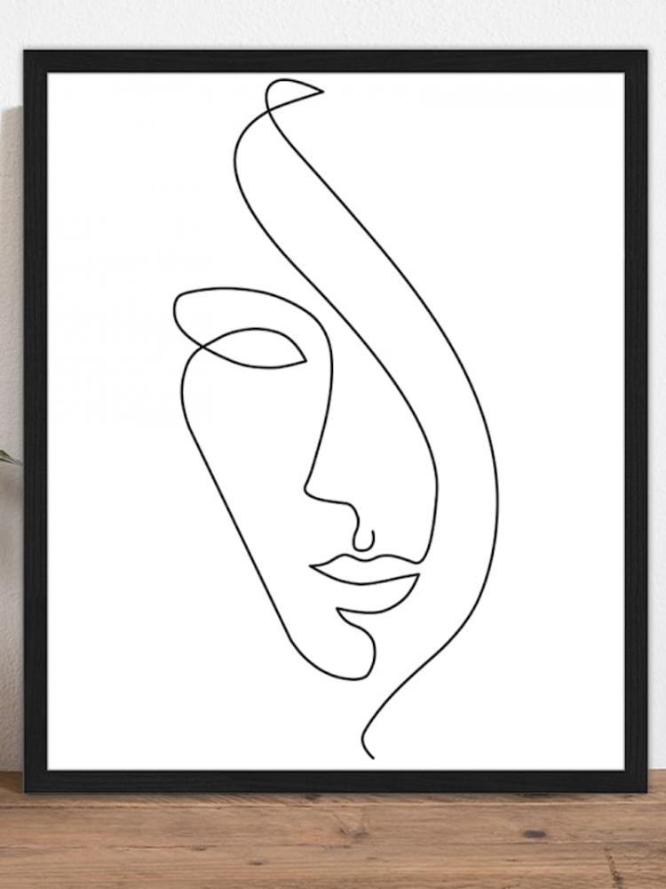 Stampa Line Art Abstract Face II - Foto by Westwing