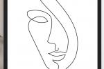 Stampa Line Art Abstract Face II - Foto by Westwing