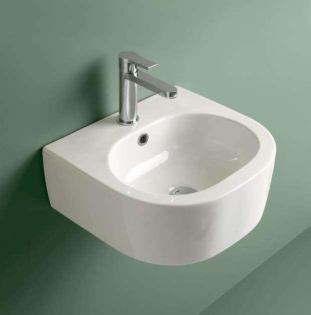 Bagno ospiti lavabo ergonomico Flo Kerasan