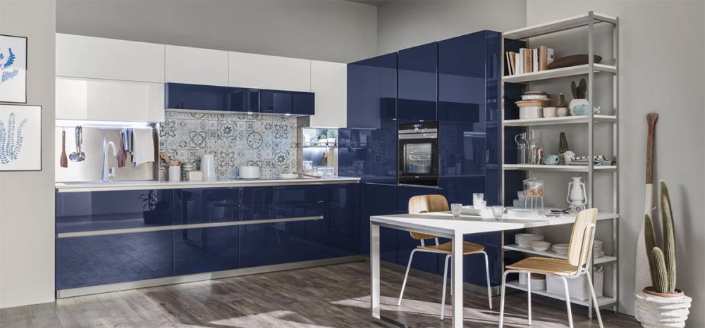 Cucina Lounge di Veneta cucine nel colore Blu Navy