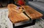 Tavolino da caffè in resina e legno Karaagac