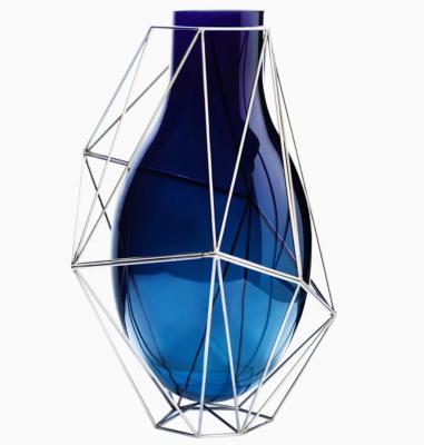Vaso in cristallo e metallo by Swarovski