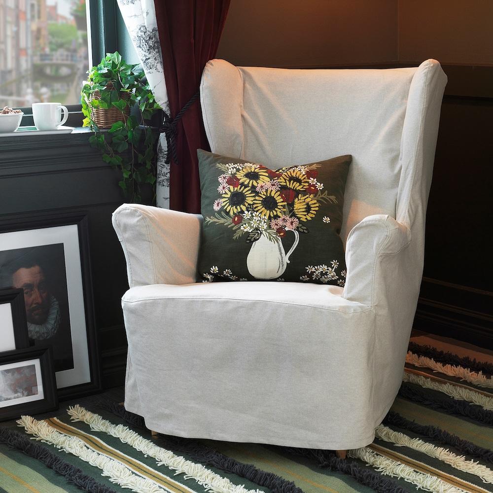Federa cuscino con fantasia floreale Dekorera - Foto by Ikea