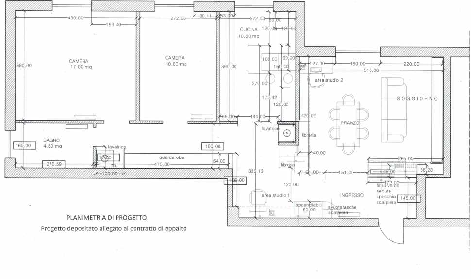 Progetto del contratto di appalto