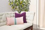 Funkön, cuscino da esterni rosa e azzurro - Foto: Ikea
