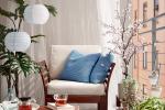 Sötholmen, fodera cuscino per esterni di colore azzurro - Foto: Ikea