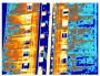 Immagine termografica in cui si evidenzia il parziale distacco del rivestimento di facciata  Rif. L. Del Nero & Termografia facile