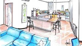 Cucina soggiorno open space: idee per spazi aperti e funzionali