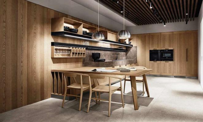 Cucina in open space Principia Arclinea