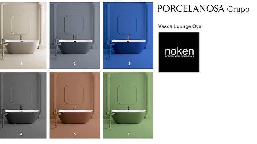 Vasche Lounge colorate, Finish Studio - Foto: Noken, PORCELANOSA Group