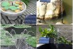 Vari tipi di soluzione con la fontana solare