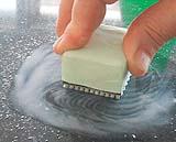 Applicazione polvere di pomice su marmo, Brico Marble Care