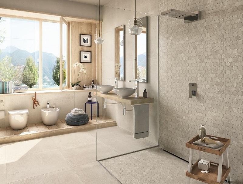 Cargo Gesso bathroom mosaic covering by Iperceramica