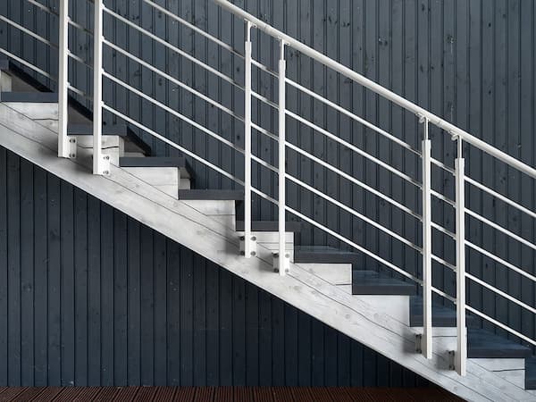 Ringhiera per montaggio pagine scale in acciaio inox balcone terrazzo parapetto lateralmente 