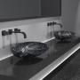 Lavabi Kool Max di Glass Design, in marmo nero