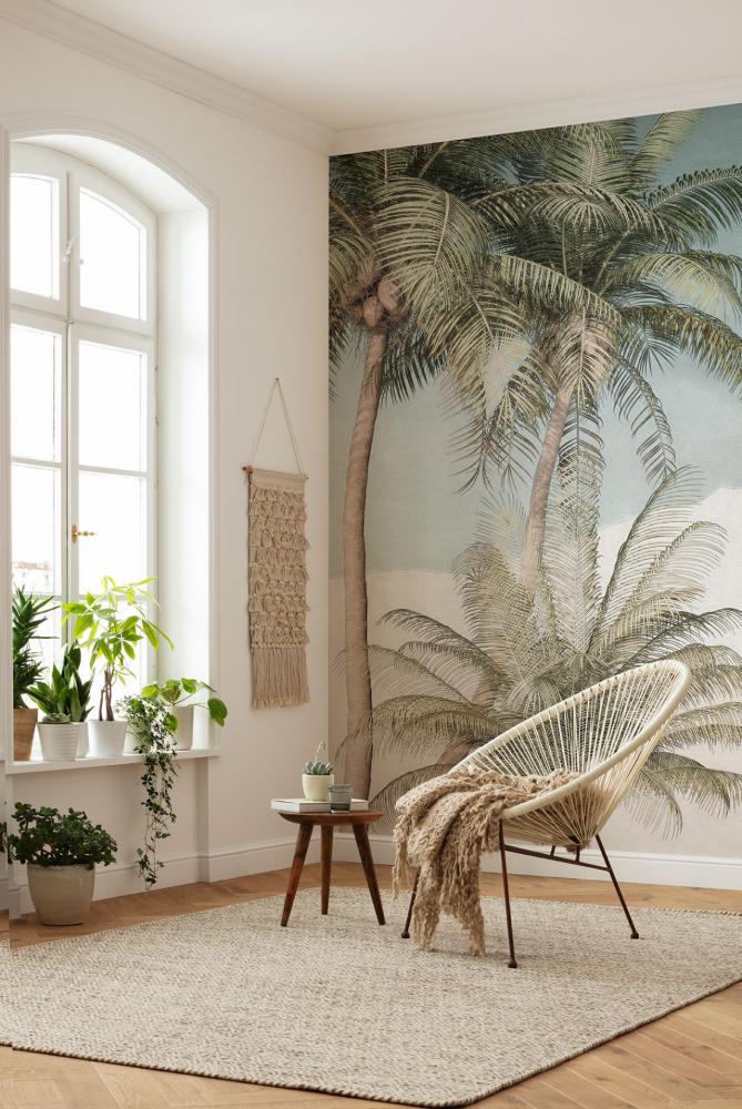 Casa al mare stile tropical - Komar - Carta da parati Palm Oasis