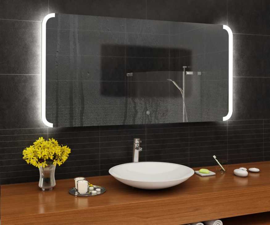 Hotel Impermeabile HD 50 / 60cm Specchio per Il lavabo Mirror Specchio Specchio da Bagno a Parete Specchio Tondo