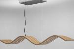 Lampadario a sospensione Wave di Wooden Lamp Design