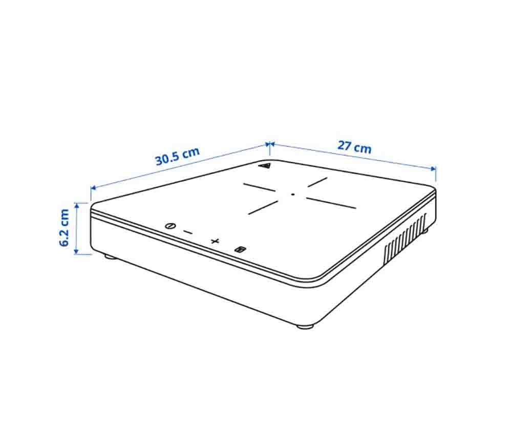 Misure piano cottura portatile IKEA