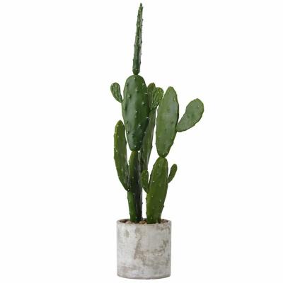 Cactus artificiale con vaso in cemento grigio by Maison du Monde