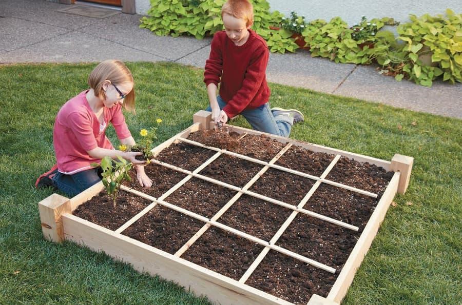 Square Foot Gardening con i bambini