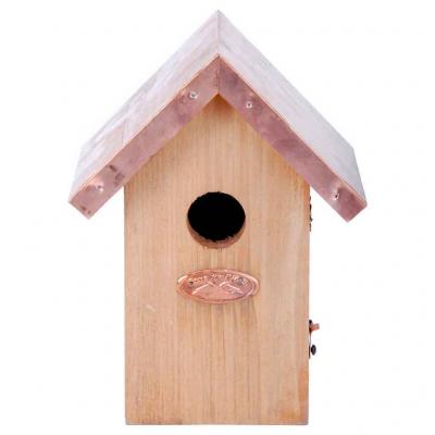 Casetta per uccelli con tetto in rame by Naturdecor