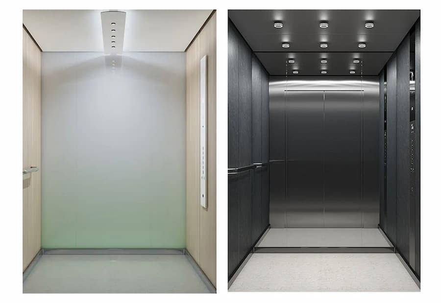 Interni cabine ascensori DX Class di KONE, Natural Wellness