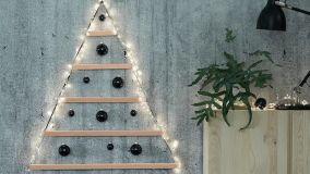 Mini alberi di Natale per decorazioni originali e salvaspazio