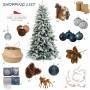 Shopping List di Idee di Spazio - albero di Natale stile foresta innevata