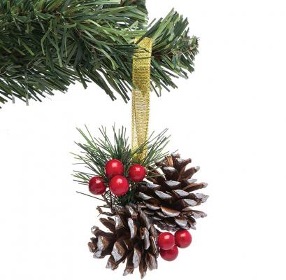 Decorazioni albero di Natale con pigne