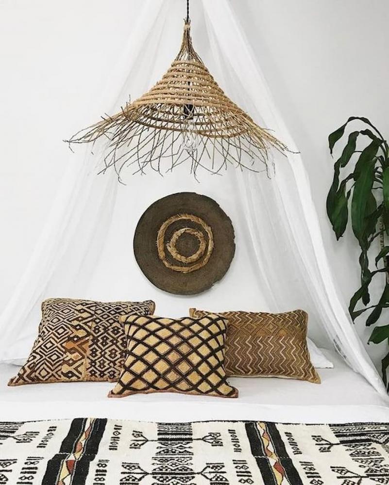 In camera da letto lo stile etnico porta teli a coprire il letto - Pinterest