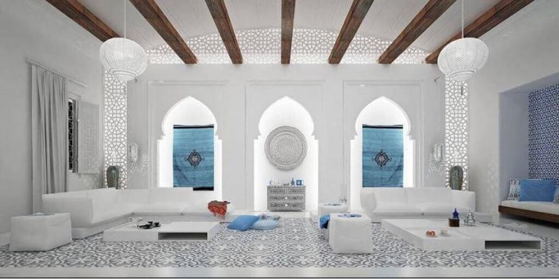 Arredamento arabo moderno, da luxurious-studio.com