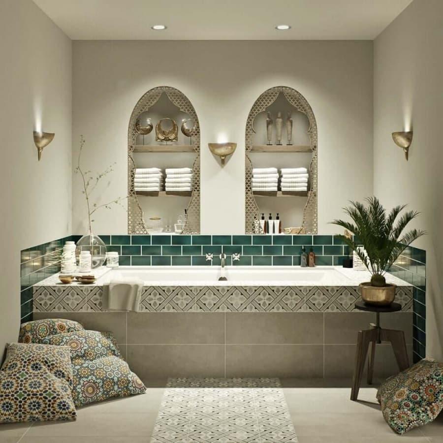 Bagno in stile arabo, da britishceramictile.com