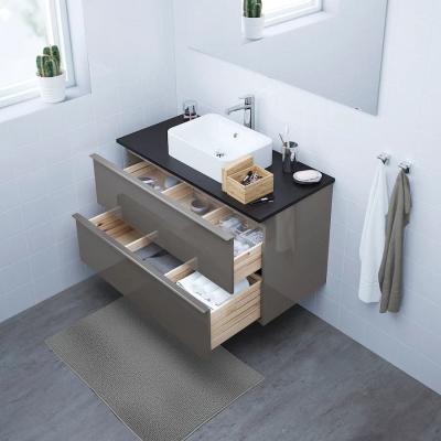 Mobile sottolavabo Godmorgon, grigio lucido - Foto Ikea