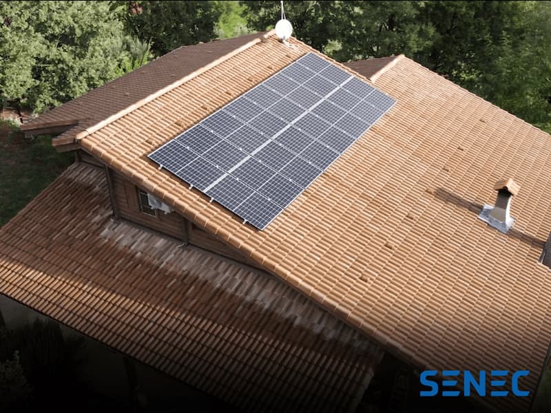 Ejemplo de un sistema fotovoltaico, SENEC