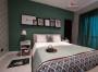 Camera da letto verde salvia - progetto e styling by Idee di Spazio