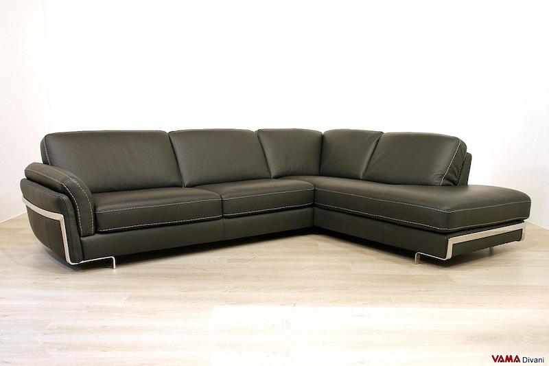 Sapporo leather corner sofa - Photo: VAMA Divani