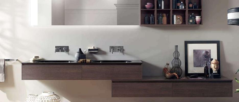 Doppio lavabo mobile bagno - Scavolini
