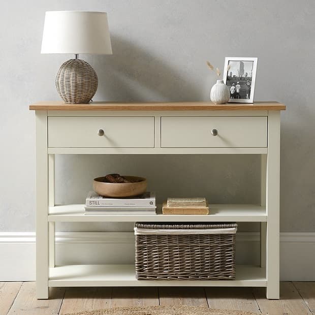 Entrance and slow living console table, from cotswoldco.com 