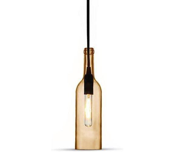 Drop lamp with bottle