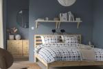Camera da letto in legno serie Tarva di Ikea