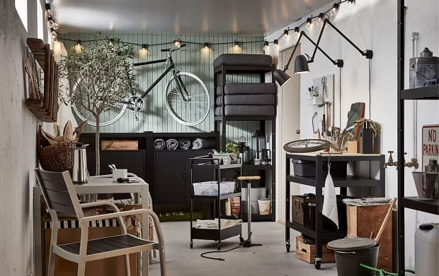 Ideas de decoración de garaje de taberna de Ikea
