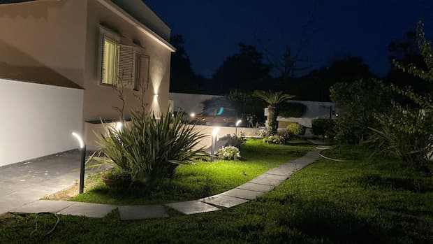 Illuminazione giardino e facciata
