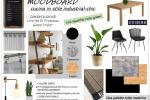 Moodboard cucina in stile industrial chic