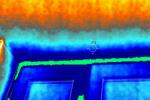 Immagine termografica scarso isolamento di un infisso
