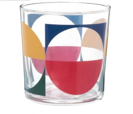 Bicchiere colorato Geometri Maisond du Monde