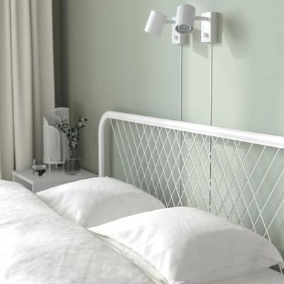Dettaglio del letto alla francese Nesttun di Ikea