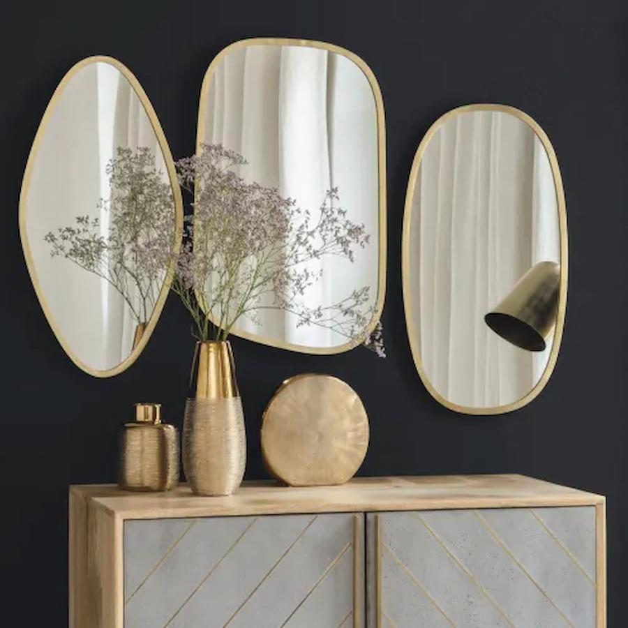 Specchio in metallo dorato Contemporaneo by Maison du Monde