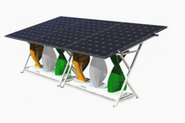 Solarmill combined solar-wind module